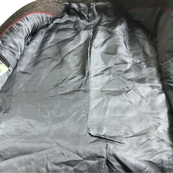 Vintage Lord & Taylor Gray Black All Pure Wool Jacket - Picture 9 of 12